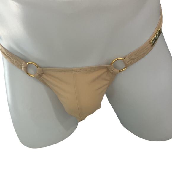 Andrew Christian Low Cut Ring Thong Large Sand - Picture 1 of 9